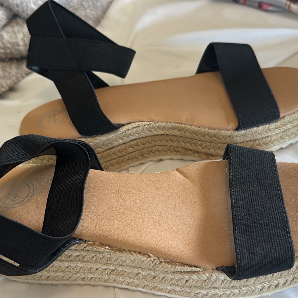 Black Espadrille Sandals